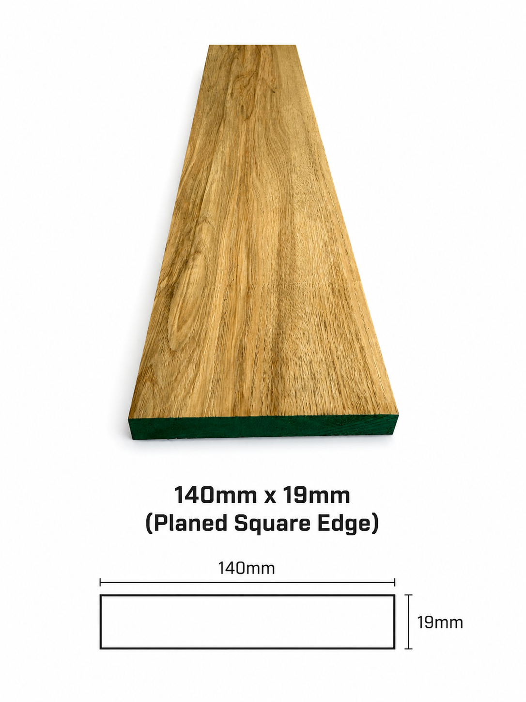 140 x 19 American White Oak Prime D4S