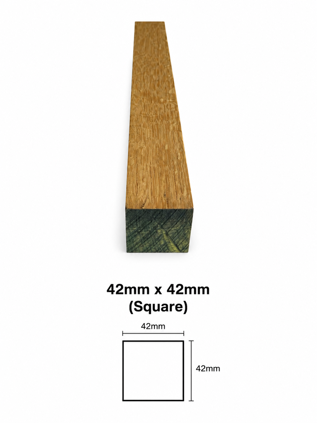 42 x 42 American White Oak Rustic D4S