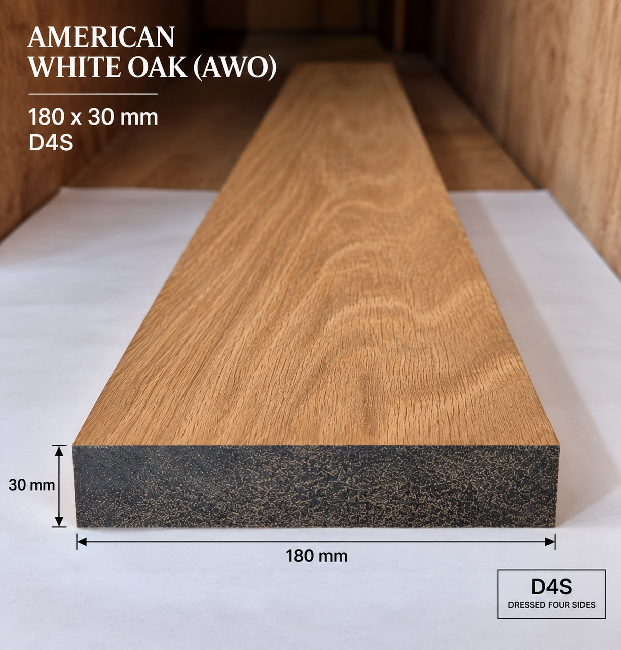 American White Oak 180 x 30 D4S