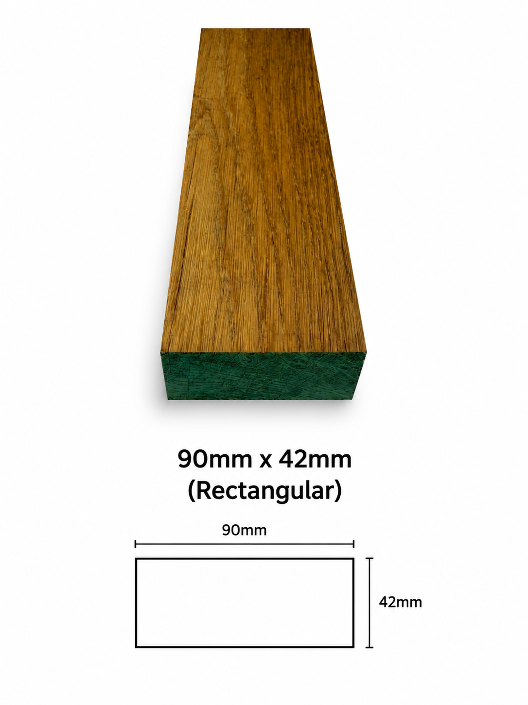90 x 42 American White Oak Rustic D4S