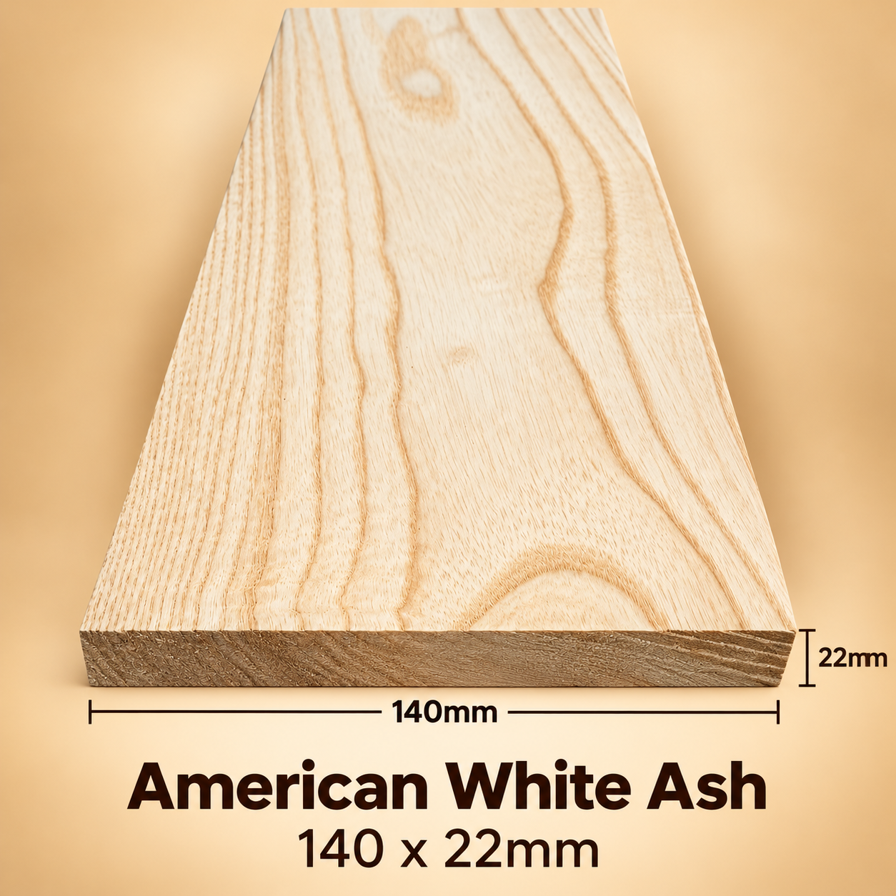 American White Ash 140 x 22mm